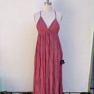 NWT LuLu’s pink maxi dress